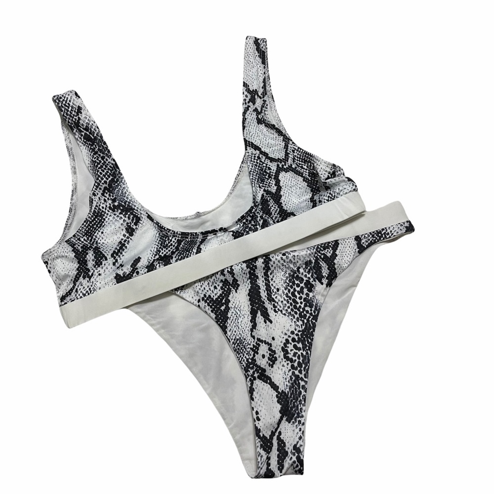 Super down Snake Print Bikini